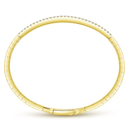 14K Yellow Gold Diamond Bangle — Gabriel & Co. BG3716-62Y45JJ