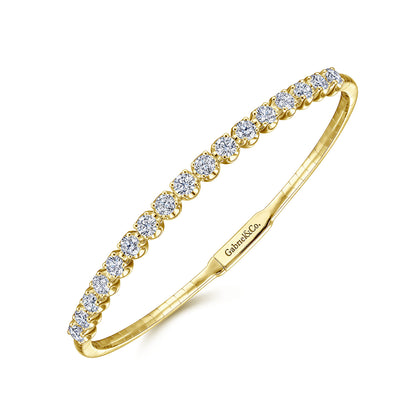 14K Yellow Gold Diamond Bangle — Gabriel & Co. BG3977-65Y45JJ