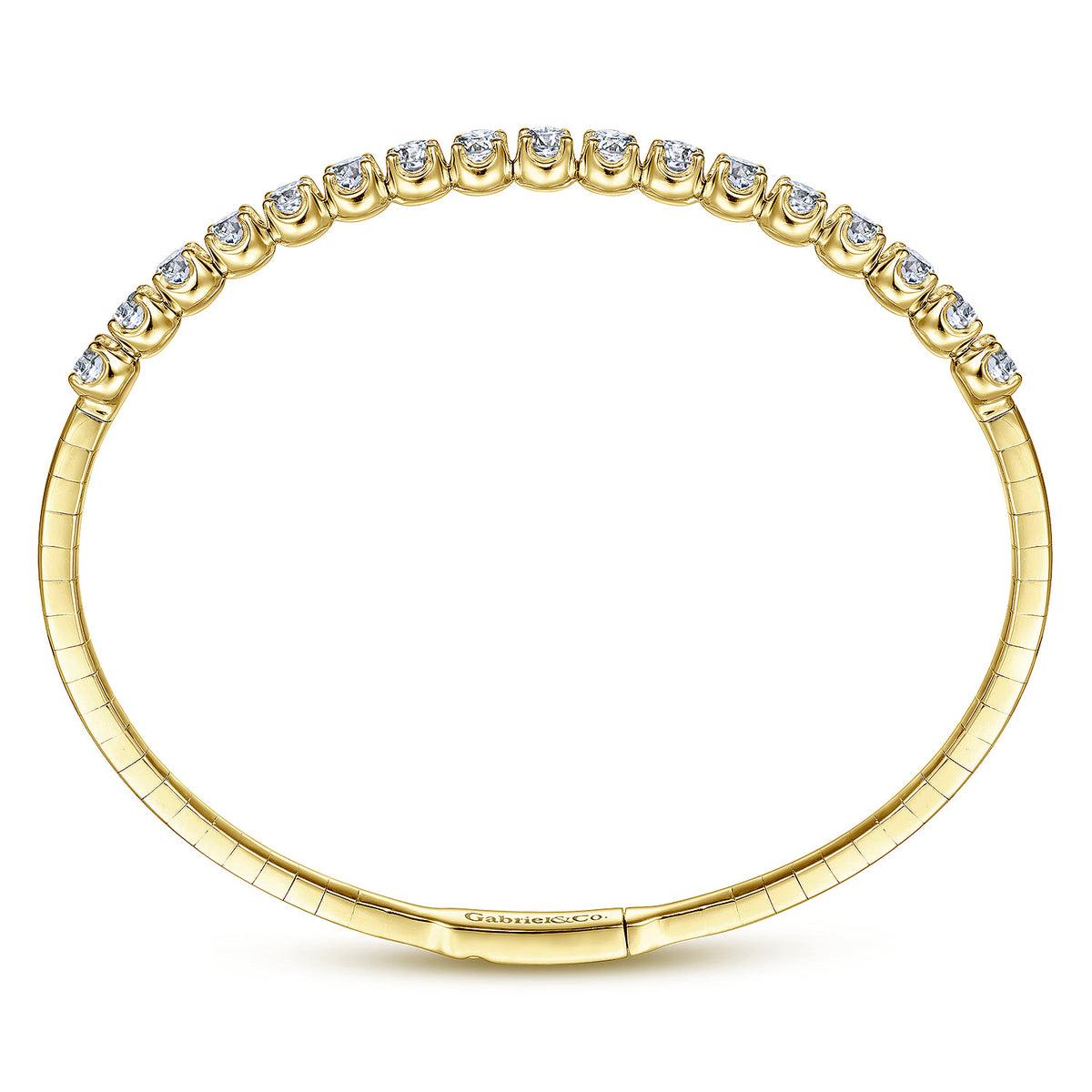 14K Yellow Gold Diamond Bangle — Gabriel & Co. BG3977-65Y45JJ