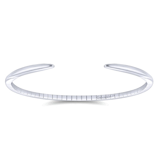 High Polished 14K White Gold Split Cuff Bracelet — Gabriel & Co. BG4075W4JJJ