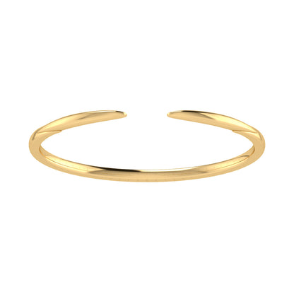 High Polished 14K Yellow Gold Split Cuff Bracelet — Gabriel & Co. BG4075Y4JJJ