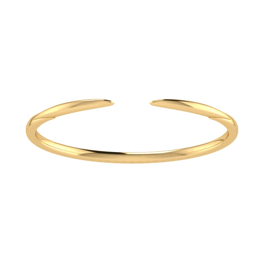 High Polished 14K Yellow Gold Split Cuff Bracelet — Gabriel & Co. BG4075Y4JJJ