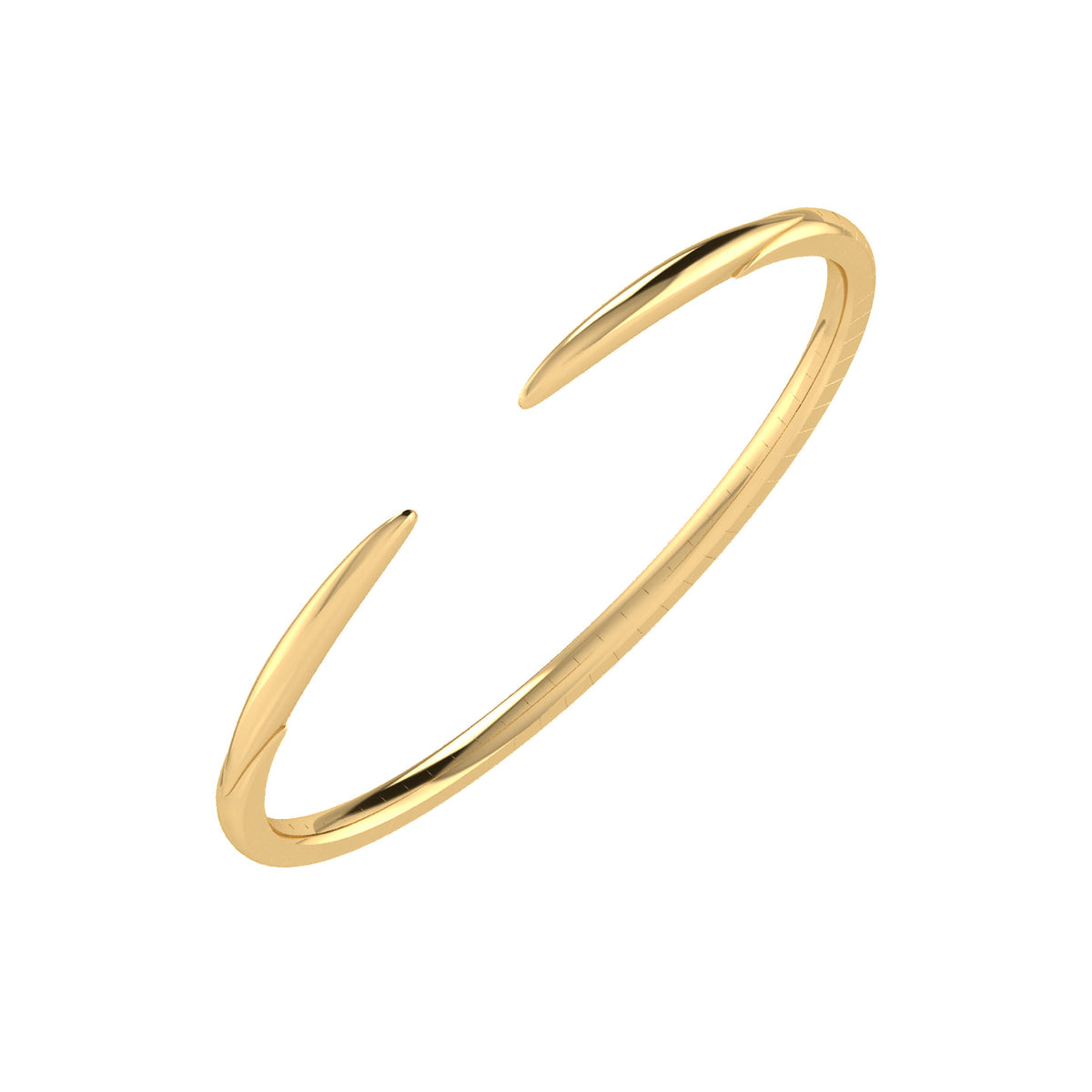 High Polished 14K Yellow Gold Split Cuff Bracelet — Gabriel & Co. BG4075Y4JJJ