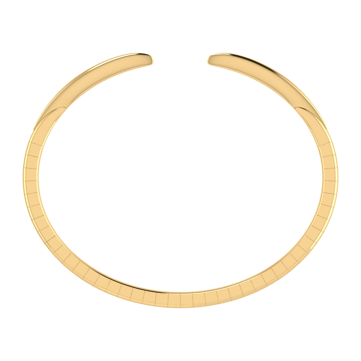 High Polished 14K Yellow Gold Split Cuff Bracelet — Gabriel & Co. BG4075Y4JJJ