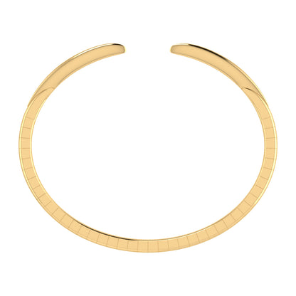 High Polished 14K Yellow Gold Split Cuff Bracelet — Gabriel & Co. BG4075Y4JJJ