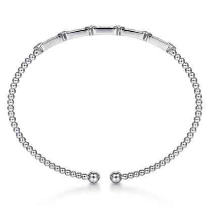 14K White Gold Diamond Bangle — Gabriel & Co. BG4337-6W45JJ