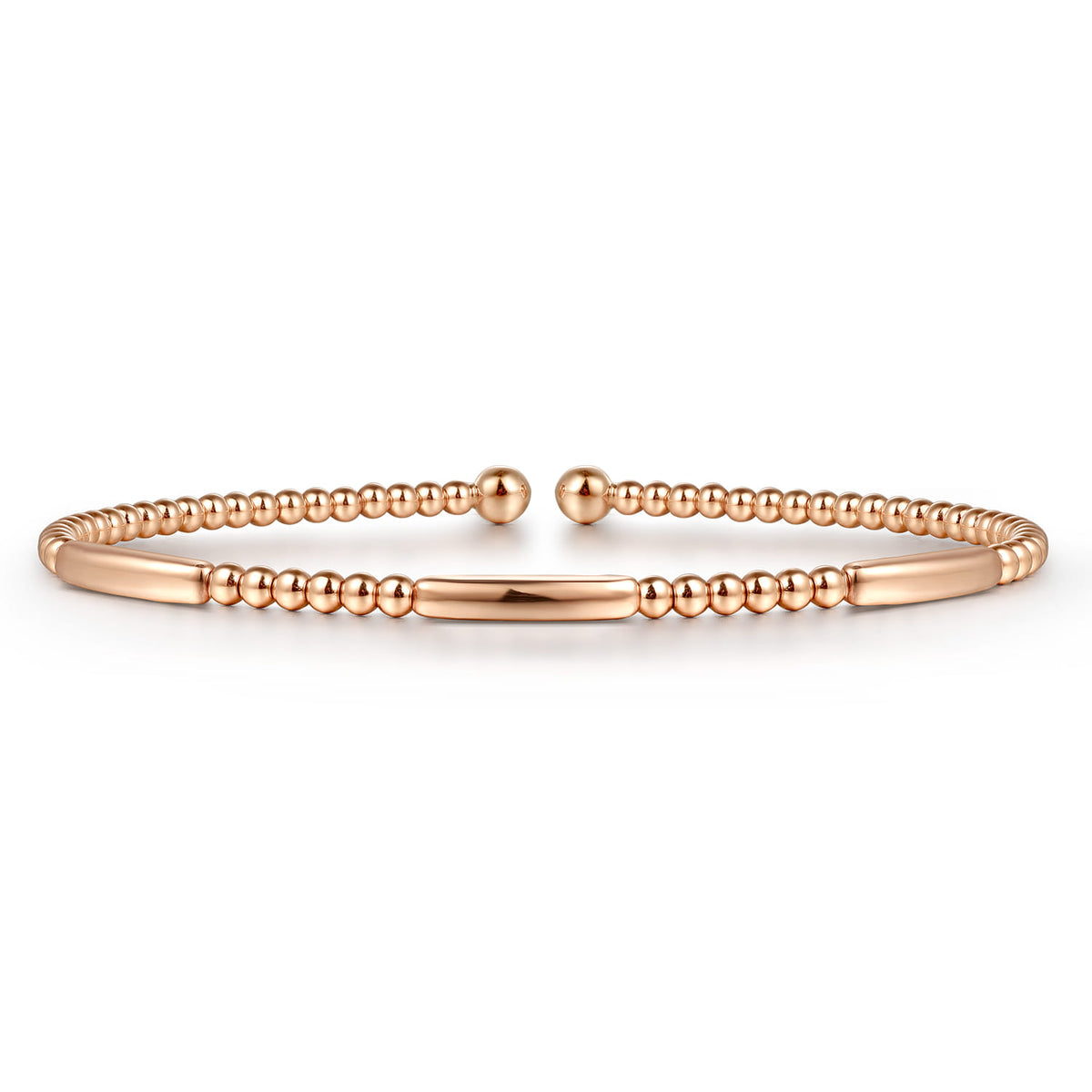 14K Rose Gold Bujukan Open Bangle — Gabriel & Co. BG4419-6K4JJJ