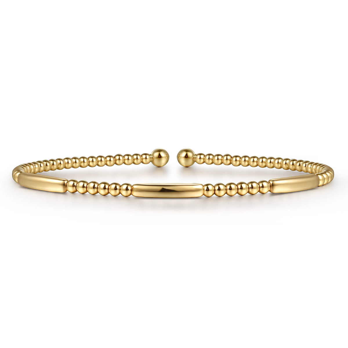 14K Yellow Gold Bujukan Open Bangle — Gabriel & Co. BG4419-6Y4JJJ