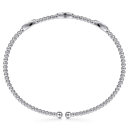 14K White Gold Diamond Bangle — Gabriel & Co. BG4437-6W45JJ