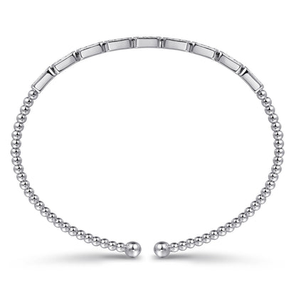 14K White Gold Diamond Bangle — Gabriel & Co. BG4443-6W45JJ