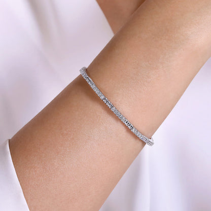 14K White Gold Diamond Bangle — Gabriel & Co. BG4466-65W45JJ