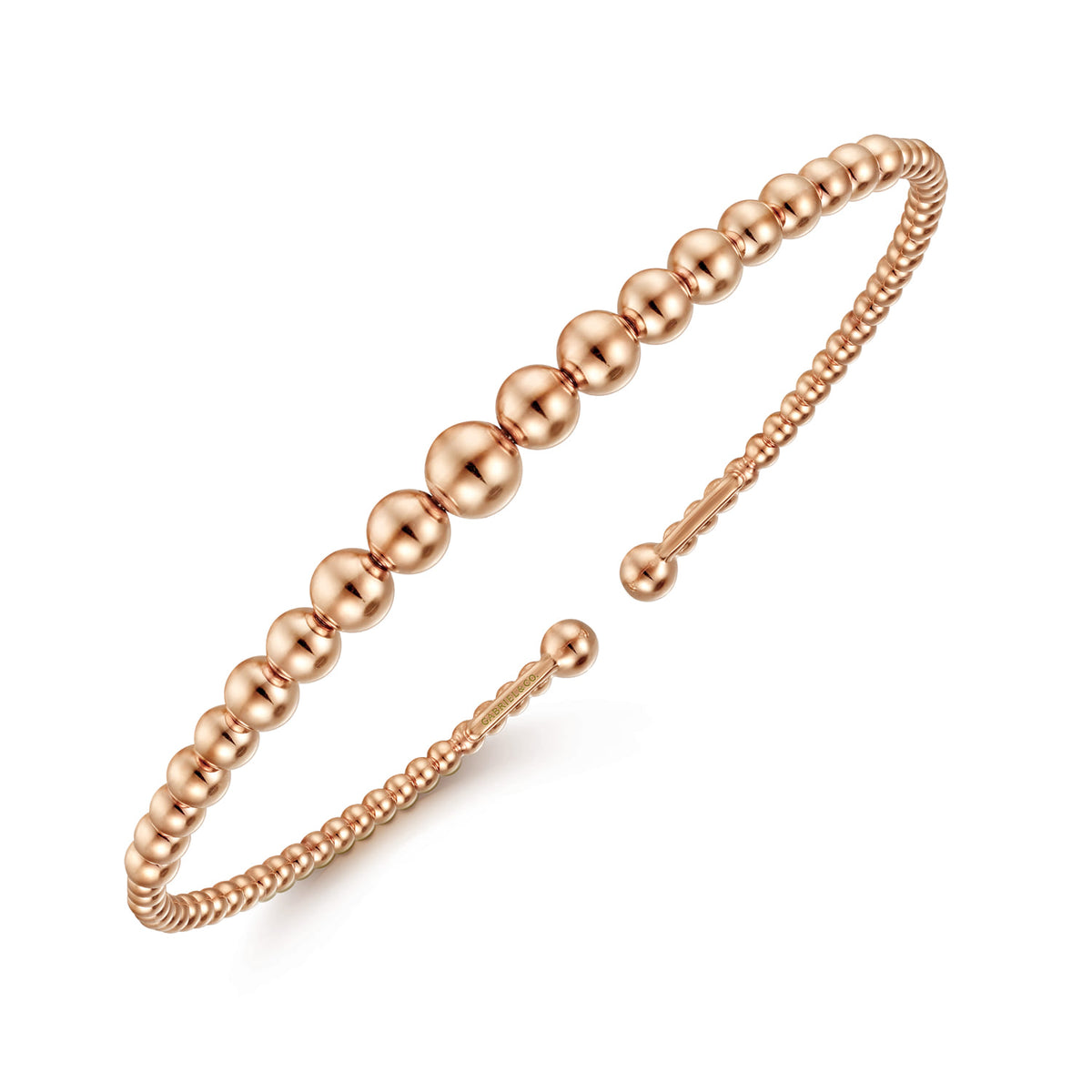 14K Rose Gold Bujukan Open Bangle — Gabriel & Co. BG4584-6K4JJJ