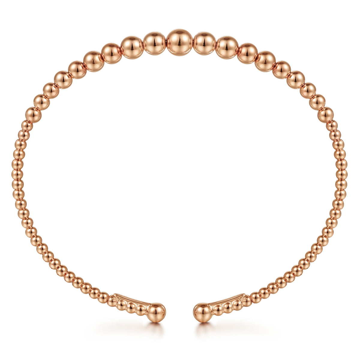 14K Rose Gold Bujukan Open Bangle — Gabriel & Co. BG4584-6K4JJJ
