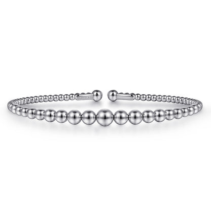 14K White Gold Bujukan Open Bangle — Gabriel & Co. BG4584-6W4JJJ