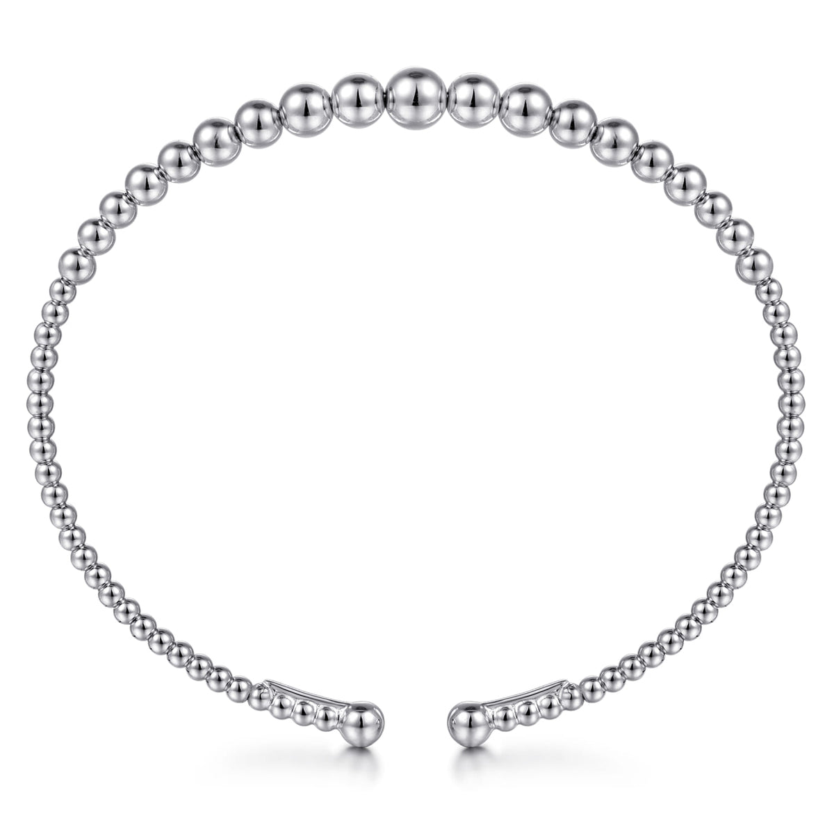 14K White Gold Bujukan Open Bangle — Gabriel & Co. BG4584-6W4JJJ
