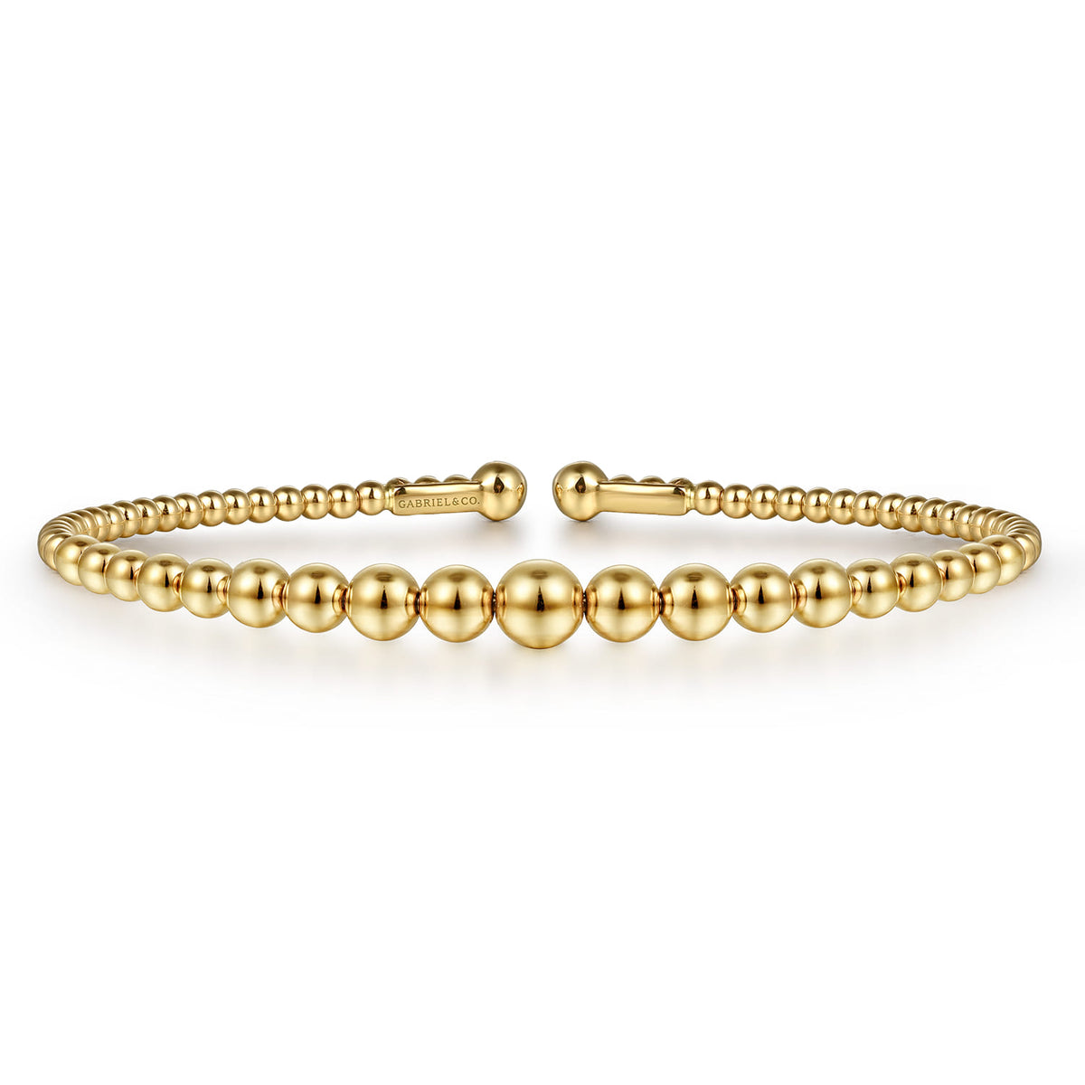14K Yellow Gold Bujukan Open Bangle — Gabriel & Co. BG4584-6Y4JJJ