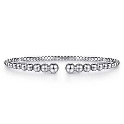 14K White Gold Bujukan Open Bangle — Gabriel & Co. BG4585-6W4JJJ