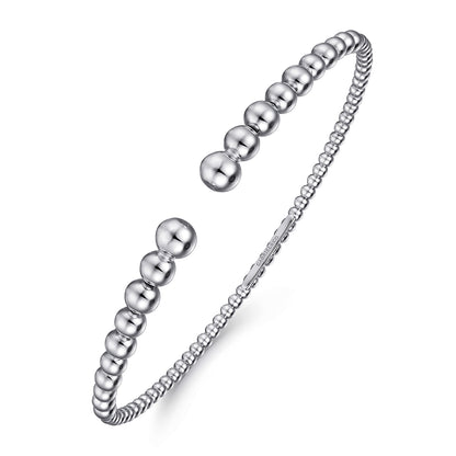14K White Gold Bujukan Open Bangle — Gabriel & Co. BG4585-6W4JJJ