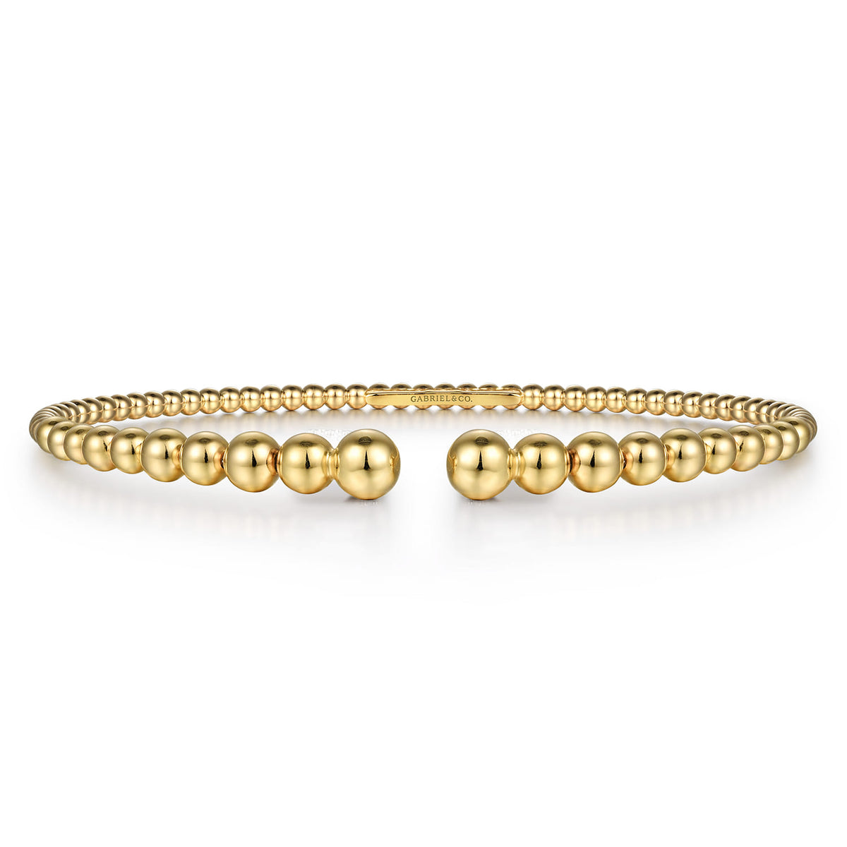 14K Yellow Gold Bujukan Open Bangle — Gabriel & Co. BG4585-6Y4JJJ