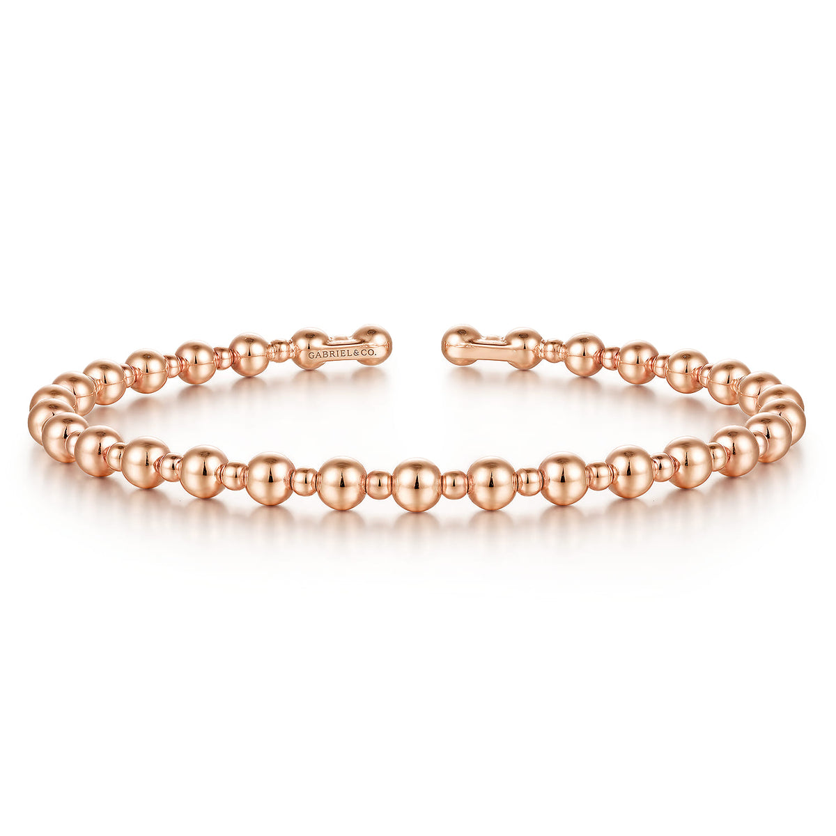 14K Rose Gold Bujukan Open Bangle — Gabriel & Co. BG4602-65K4JJJ
