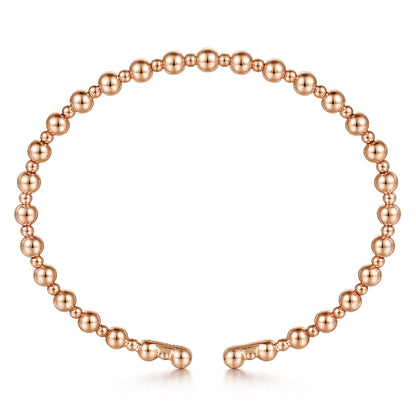 14K Rose Gold Bujukan Open Bangle — Gabriel & Co. BG4602-65K4JJJ