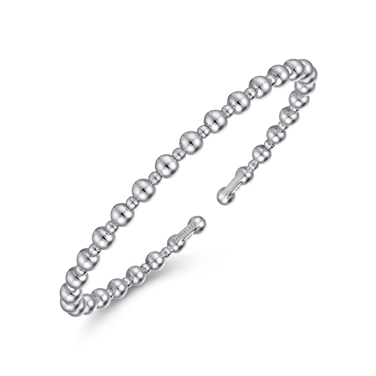 14K White Gold Bujukan Open Bangle — Gabriel & Co. BG4602-65W4JJJ