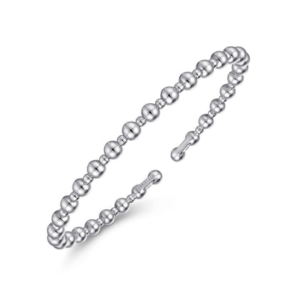 14K White Gold Bujukan Open Bangle — Gabriel & Co. BG4602-65W4JJJ