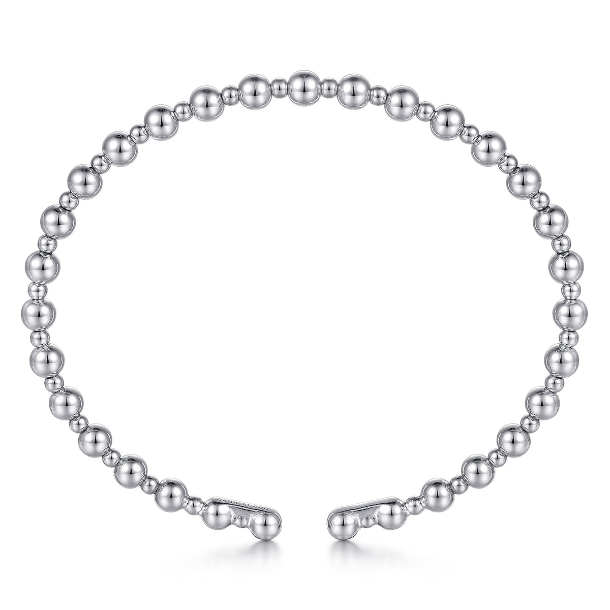 14K White Gold Bujukan Open Bangle — Gabriel & Co. BG4602-65W4JJJ
