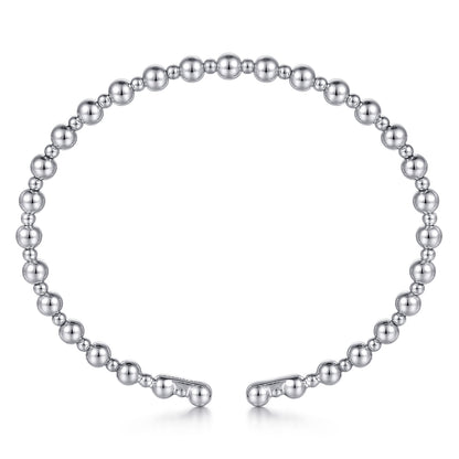 14K White Gold Bujukan Open Bangle — Gabriel & Co. BG4602-65W4JJJ