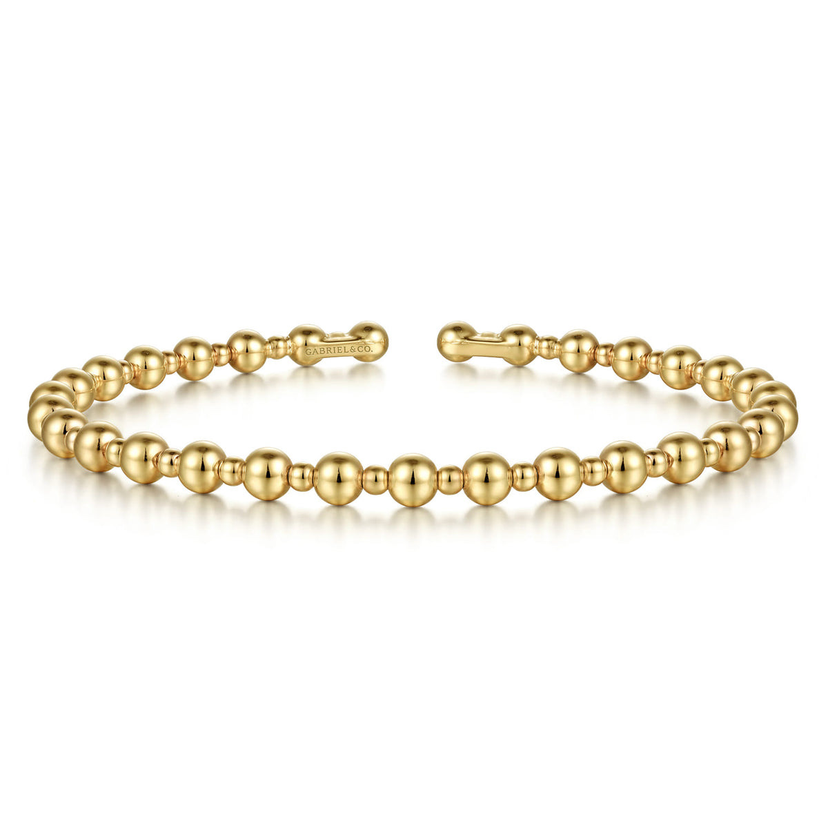14K Yellow Gold Bujukan Open Bangle — Gabriel & Co. BG4602-65Y4JJJ