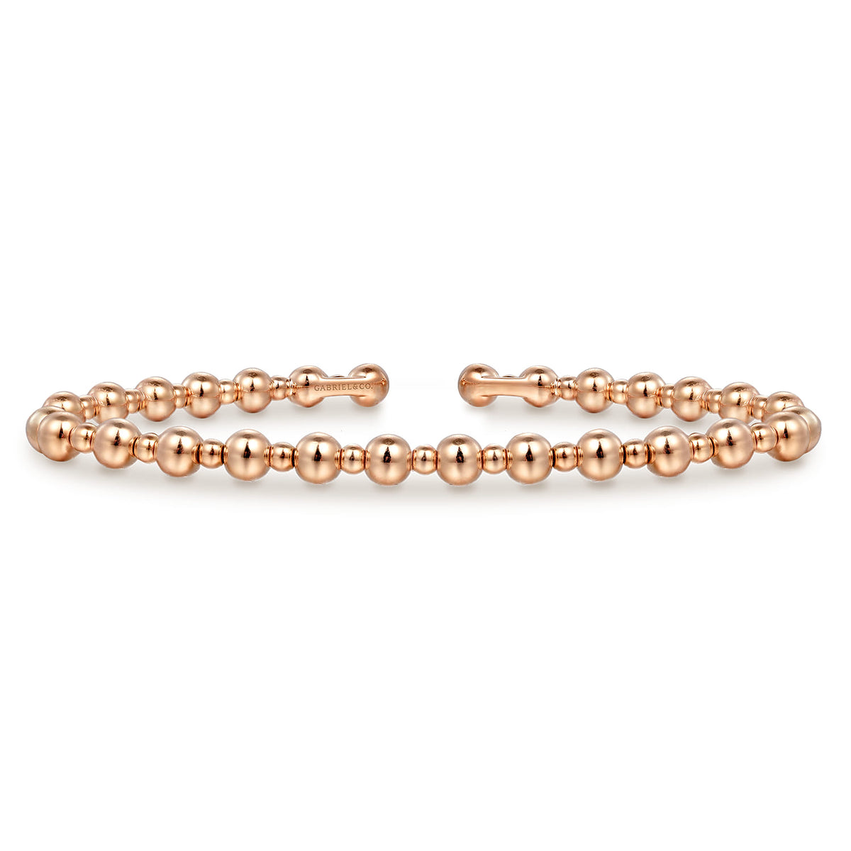 14K Rose Gold Bujukan Open Bangle — Gabriel & Co. BG4602-6K4JJJ