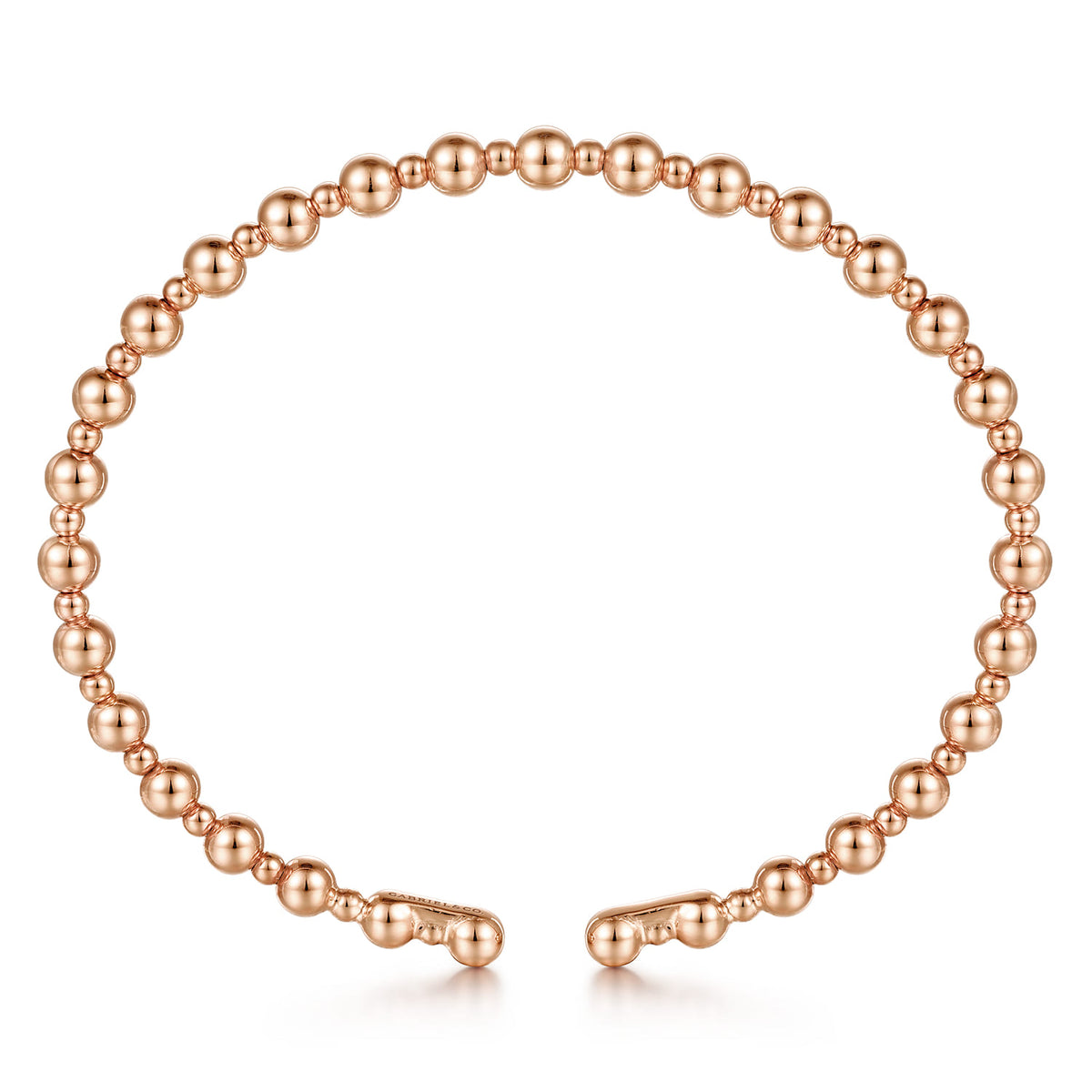 14K Rose Gold Bujukan Open Bangle — Gabriel & Co. BG4602-6K4JJJ