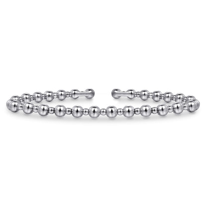 14K White Gold Bujukan Open Bangle — Gabriel & Co. BG4602-6W4JJJ