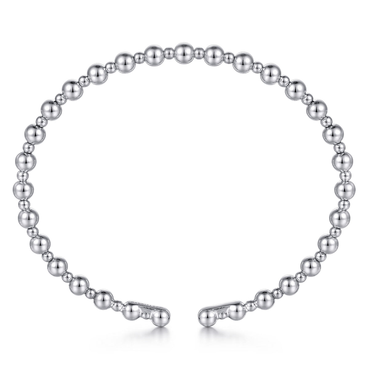 14K White Gold Bujukan Open Bangle — Gabriel & Co. BG4602-6W4JJJ