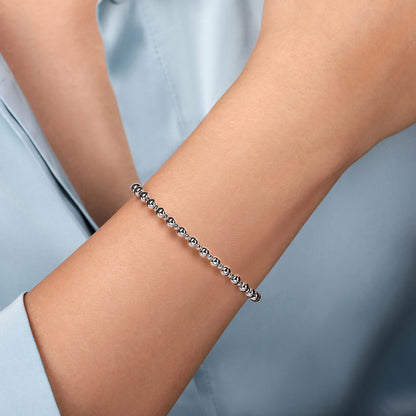 14K White Gold Bujukan Open Bangle — Gabriel & Co. BG4602-6W4JJJ