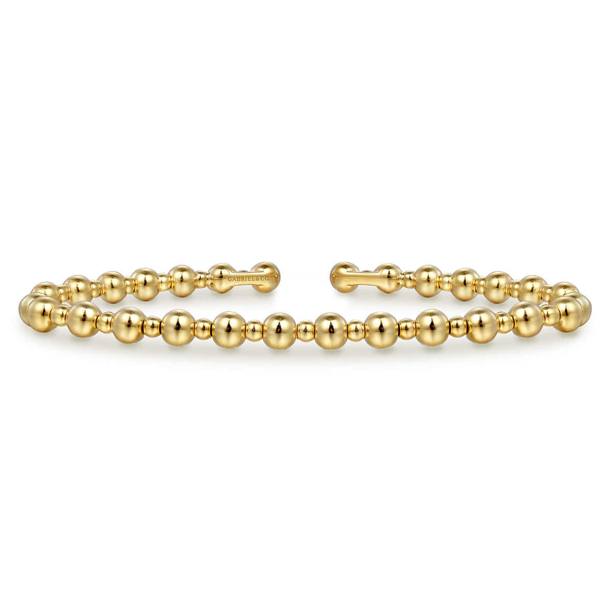 14K Yellow Gold Bujukan Open Bangle — Gabriel & Co. BG4602-6Y4JJJ
