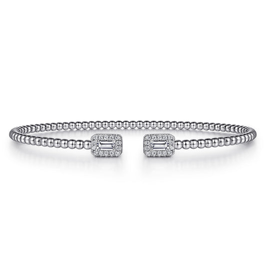 14K White Gold Diamond Bangle — Gabriel & Co. BG4711-62W44JJ