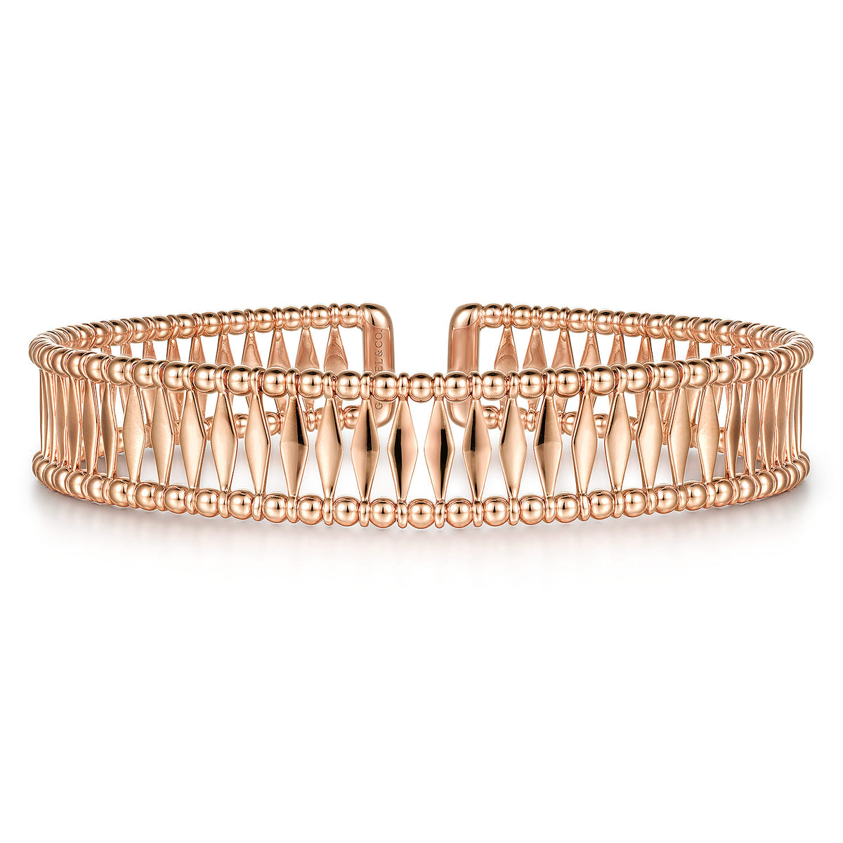 14K Rose Gold Bujukan Cuff Bracelet — Gabriel & Co. BG4723-62K4JJJ