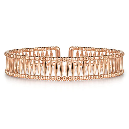 14K Rose Gold Bujukan Cuff Bracelet — Gabriel & Co. BG4723-62K4JJJ