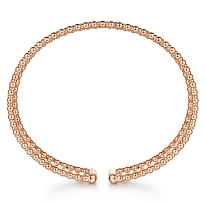 14K Rose Gold Bujukan Cuff Bracelet — Gabriel & Co. BG4723-62K4JJJ