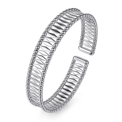 14K White Gold Bujukan Cuff Bracelet — Gabriel & Co. BG4723-62W4JJJ