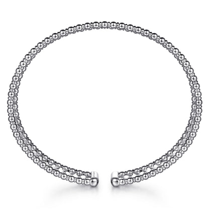 14K White Gold Bujukan Cuff Bracelet — Gabriel & Co. BG4723-62W4JJJ