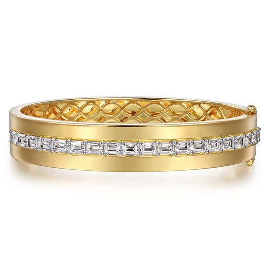 18K Yellow Gold Diamond Bangle — Gabriel & Co. BG4761-62Y83JJ