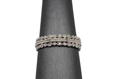 Cathy Waterman Platinum Double Natural Diamond Row Eternity Ring