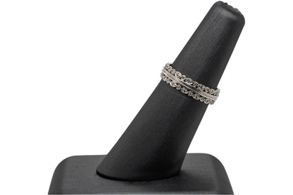 Cathy Waterman Platinum Double Natural Diamond Row Eternity Ring