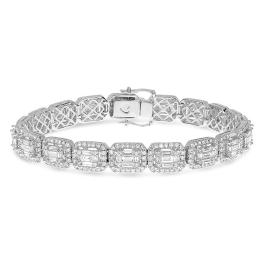 Diamond Bracelet 5+ Carats Baguette/Round — view 1