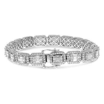 Diamond Bracelet 5+ Carats Baguette/Round — view 2