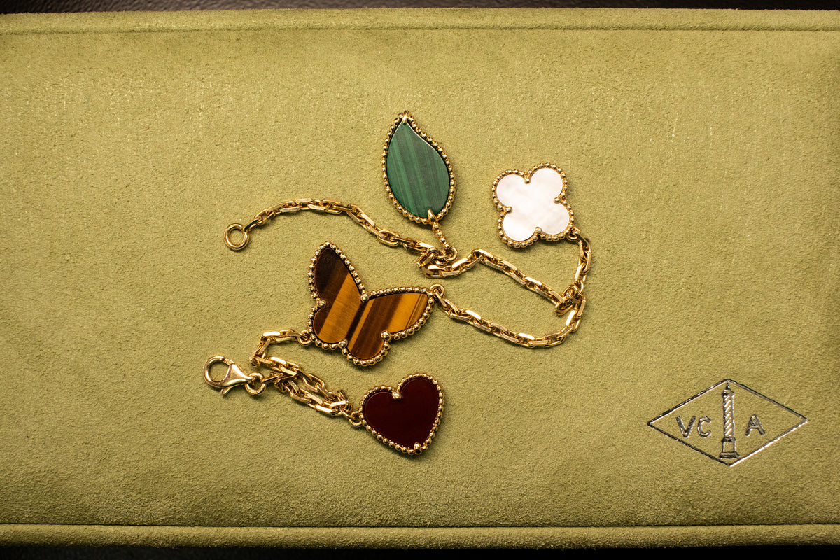 Van Cleef & Arpels bracelet with several colored motifs