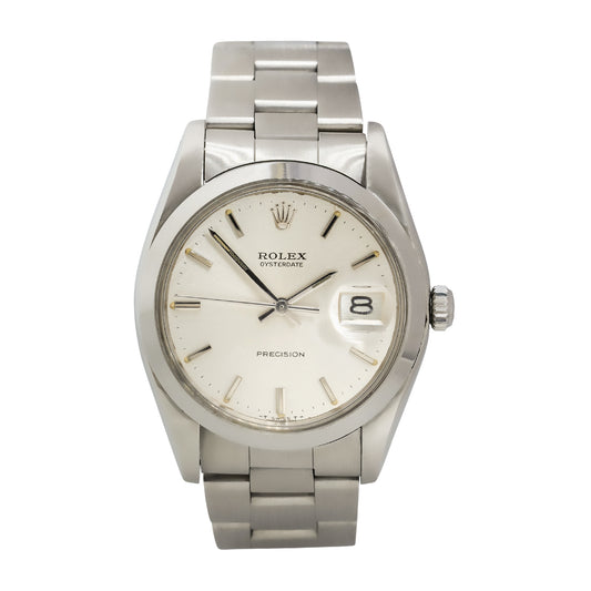 Rolex 6694 Oysterdate Stainless Steel Silver Dial Watch