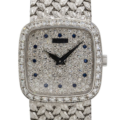 Piaget 9905D2 18k White Gold Diamond & Sapphire Ladies Watch